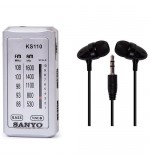 MINI RADIO BOLSILLO KS110 PLATA